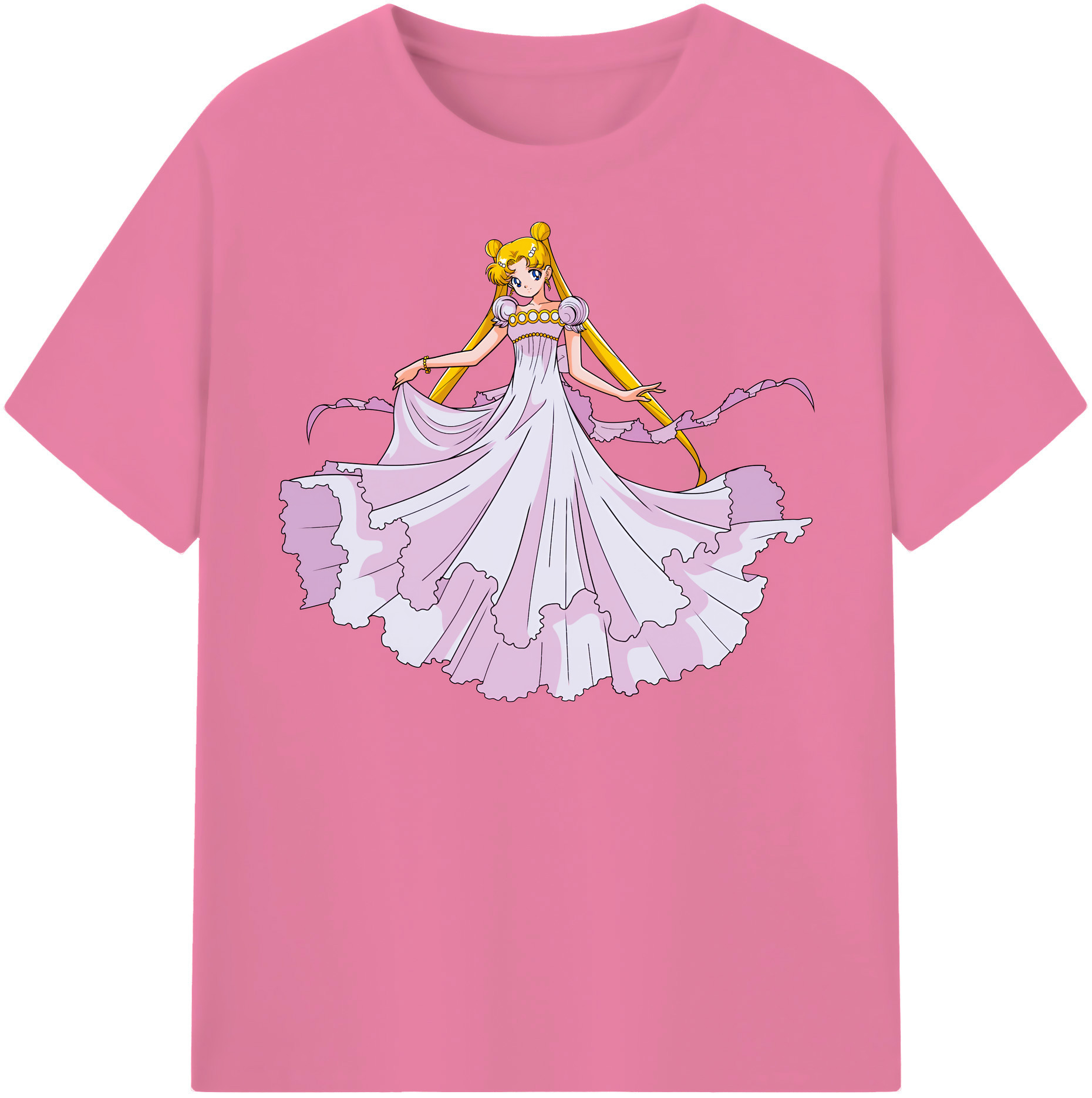 （画像用） 美少女戦士セーラームーン 愛野 美奈子 あいの みなこ Sailor Moon Aino Minako 綿100％半袖Tシャツ（フロントプリント）